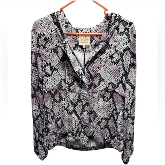 New Chaser Cropped Flap panel snake jacket Size Medium - Picture 8 of 8